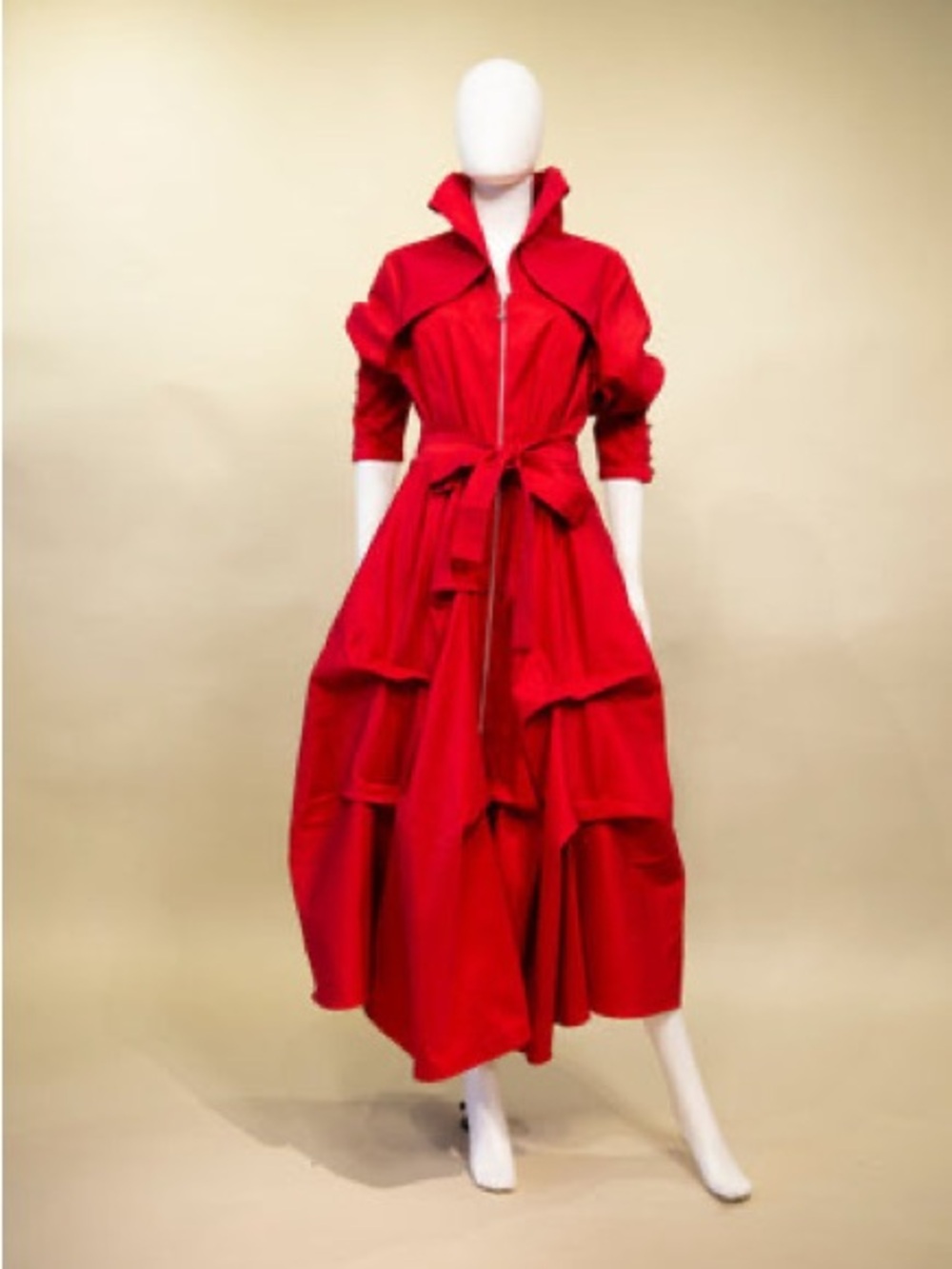 Samuel Dong Bustle Coat Dress
